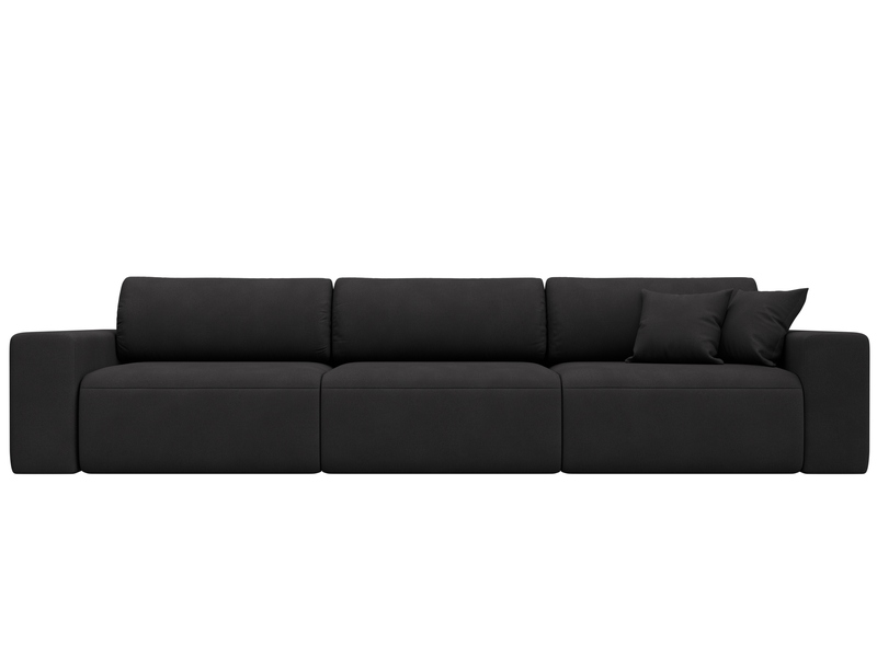 Диван прямой Лига-036 НПБ Классик Лонг, Замша, JOLY 08 коричневый