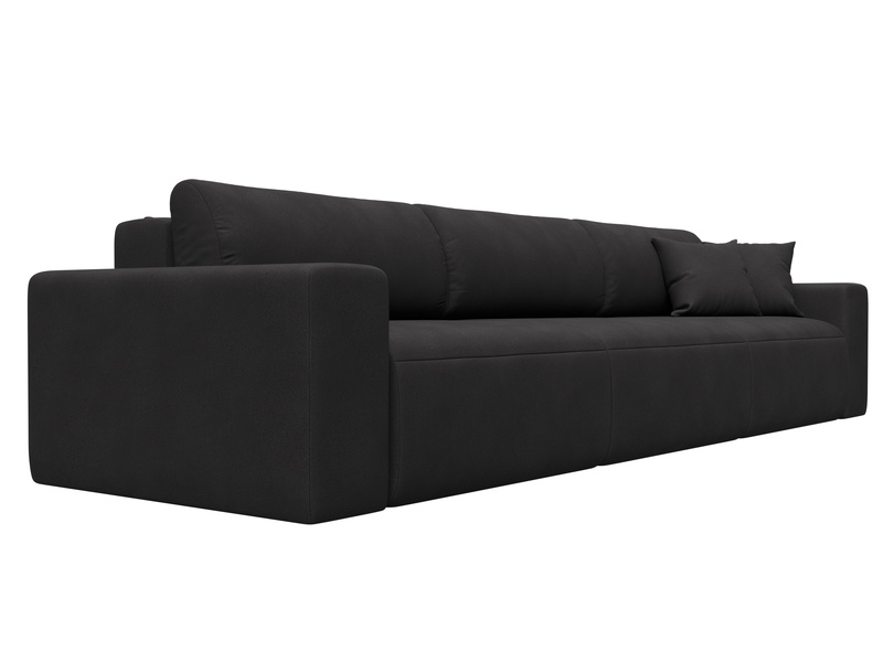 Диван прямой Лига-036 НПБ Классик Лонг, Замша, JOLY 08 коричневый