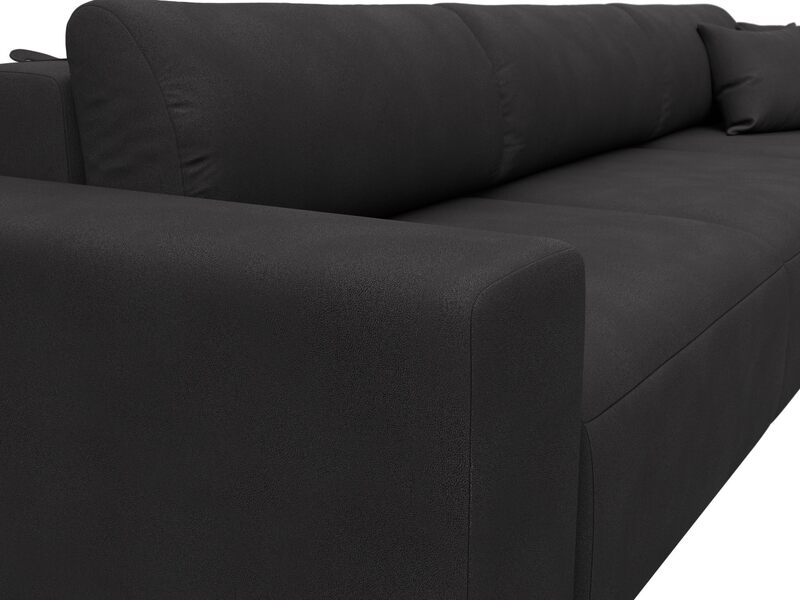 Диван прямой Лига-036 НПБ Классик Лонг, Замша, JOLY 08 коричневый