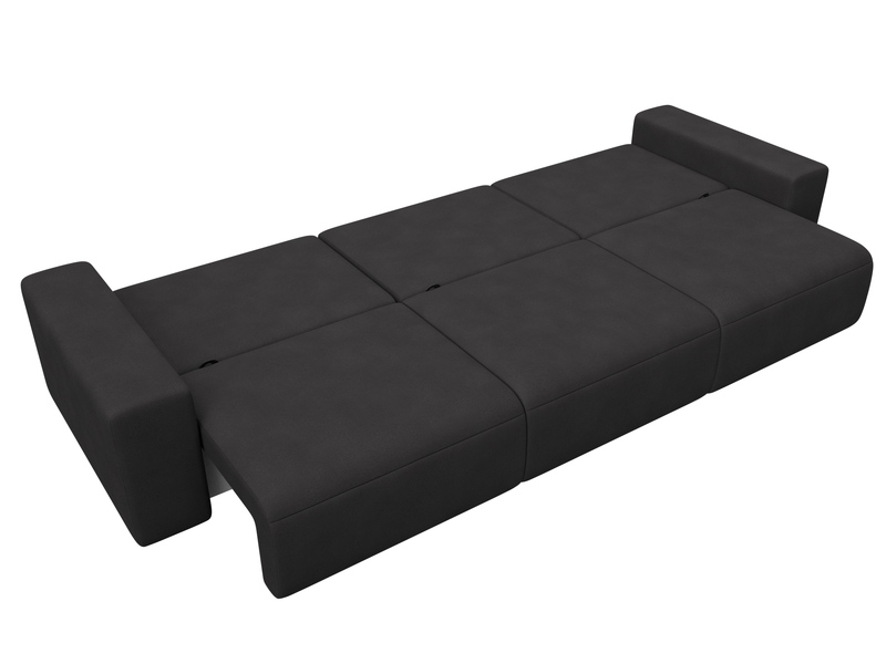 Диван прямой Лига-036 НПБ Классик Лонг, Замша, JOLY 08 коричневый