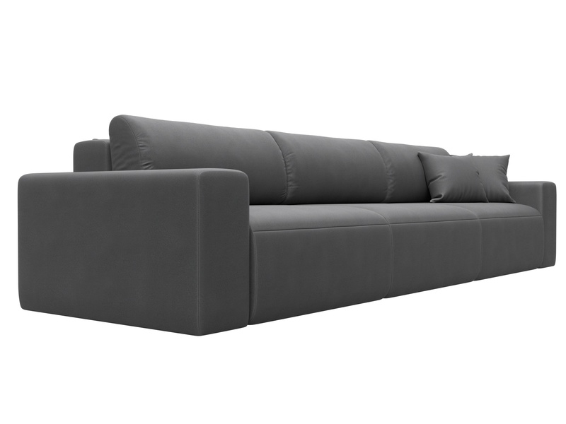 Диван прямой Лига-036 НПБ Классик Лонг, Замша, JOLY 13 серый