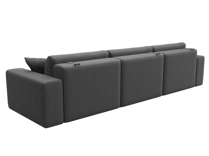 Диван прямой Лига-036 НПБ Классик Лонг, Замша, JOLY 13 серый