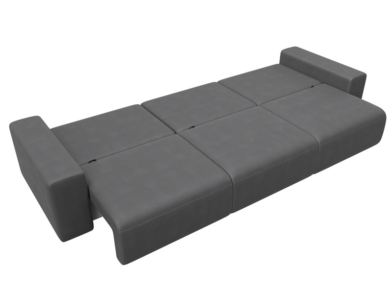 Диван прямой Лига-036 НПБ Классик Лонг, Замша, JOLY 13 серый