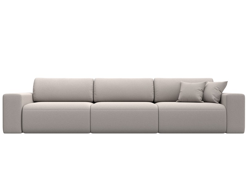 Диван прямой Лига-036 НПБ Классик Лонг, Замша, JOLY 05 бежевый