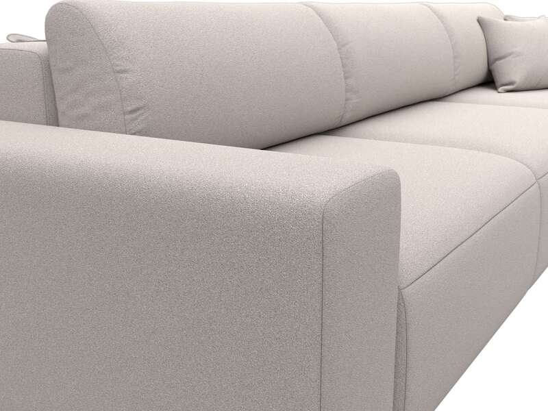 Диван прямой Лига-036 НПБ Классик Лонг, Замша, JOLY 05 бежевый