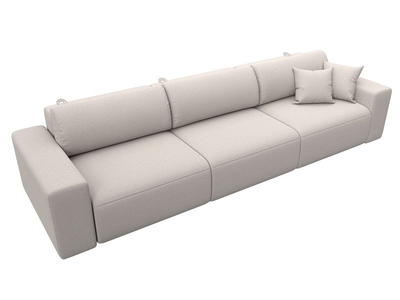 Диван прямой Лига-036 НПБ Классик Лонг, Замша, JOLY 05 бежевый