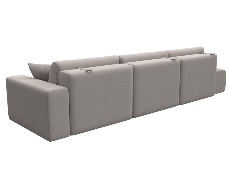 Диван прямой Лига-036 НПБ Модерн Лонг подлокотник справа, Замша, JOLY 05 бежевый