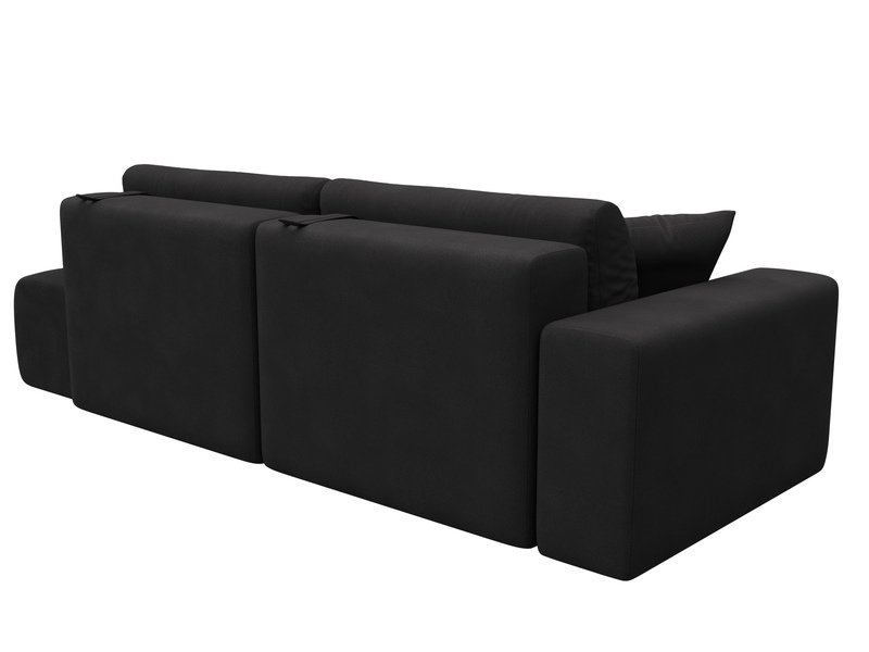 Диван прямой Лига-036 НПБ Модерн подлокотник слева, Замша, JOLY 08 коричневый