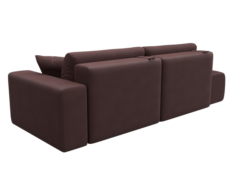 Диван прямой Лига-036 НПБ Модерн подлокотник справа, Замша, JOLY 09 бордовый