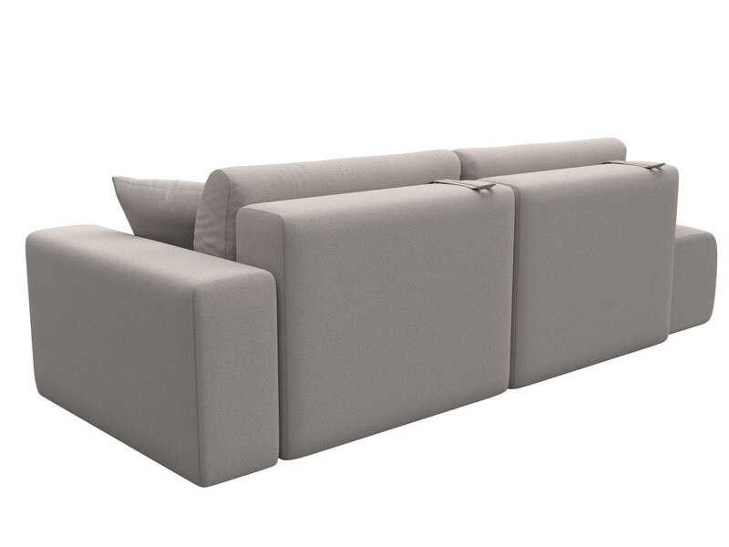 Диван прямой Лига-036 НПБ Модерн подлокотник справа, Замша, JOLY 05 бежевый