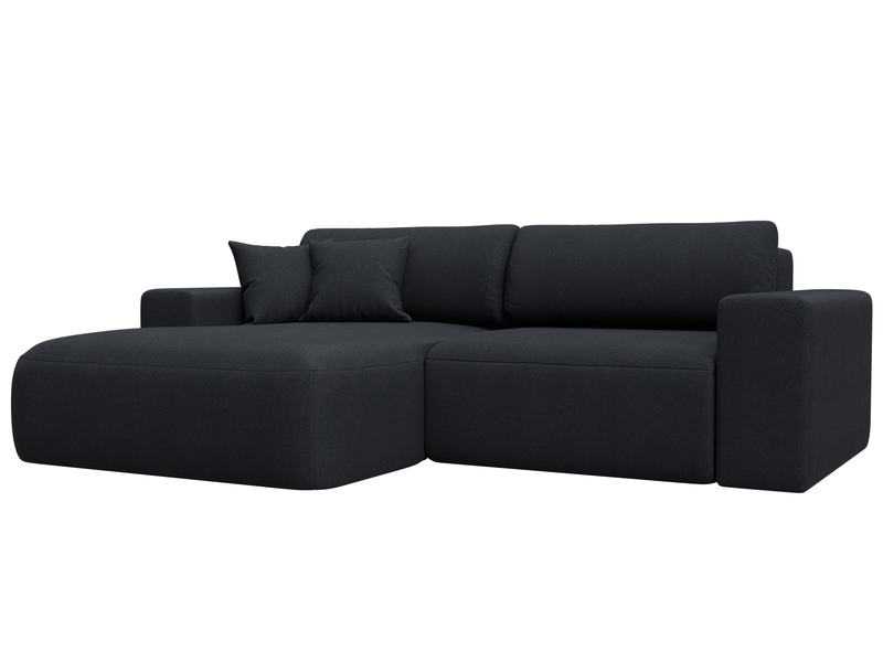 Диван угловой Лига-036 НПБ Классик левый угол, Замша, JOLY 16 темно-серый