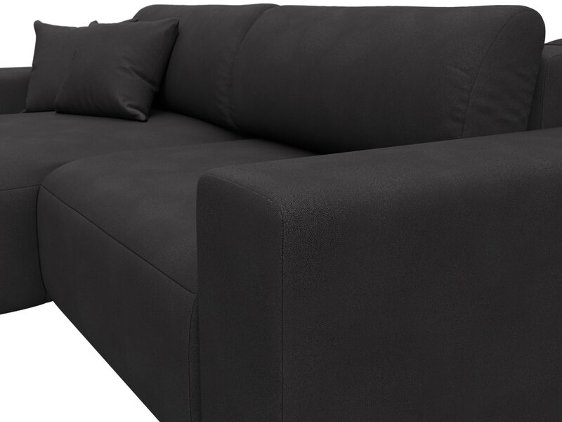 Диван угловой Лига-036 НПБ Классик левый угол, Замша, JOLY 08 коричневый