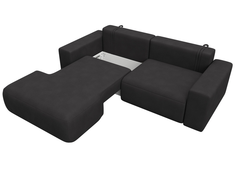 Диван угловой Лига-036 НПБ Классик левый угол, Замша, JOLY 08 коричневый