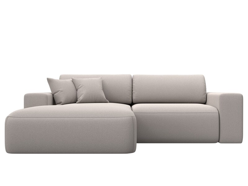 Диван угловой Лига-036 НПБ Классик левый угол, Замша, JOLY 05 бежевый