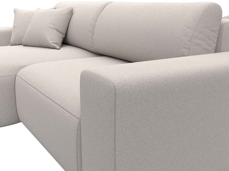 Диван угловой Лига-036 НПБ Классик левый угол, Замша, JOLY 05 бежевый