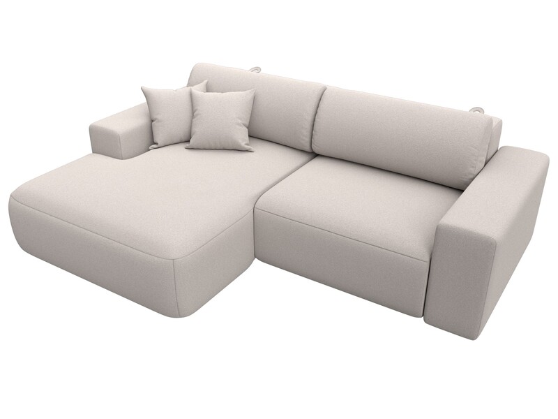 Диван угловой Лига-036 НПБ Классик левый угол, Замша, JOLY 05 бежевый