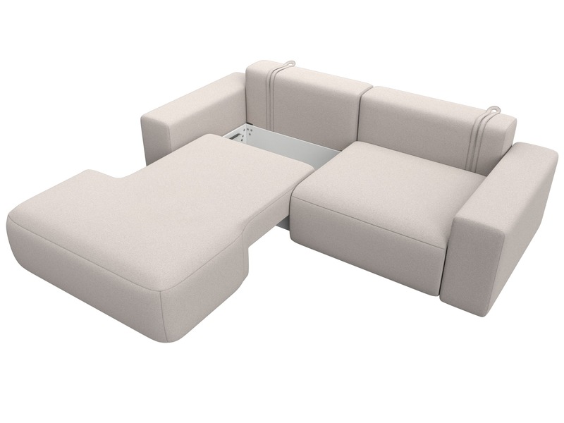 Диван угловой Лига-036 НПБ Классик левый угол, Замша, JOLY 05 бежевый