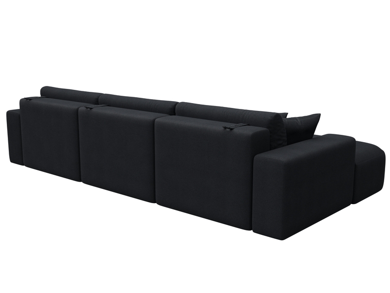 Диван угловой Лига-036 НПБ Классик Лонг левый угол, Замша, JOLY 16 темно-серый