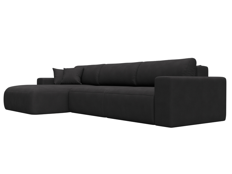 Диван угловой Лига-036 НПБ Классик Лонг левый угол, Замша, JOLY 08 коричневый