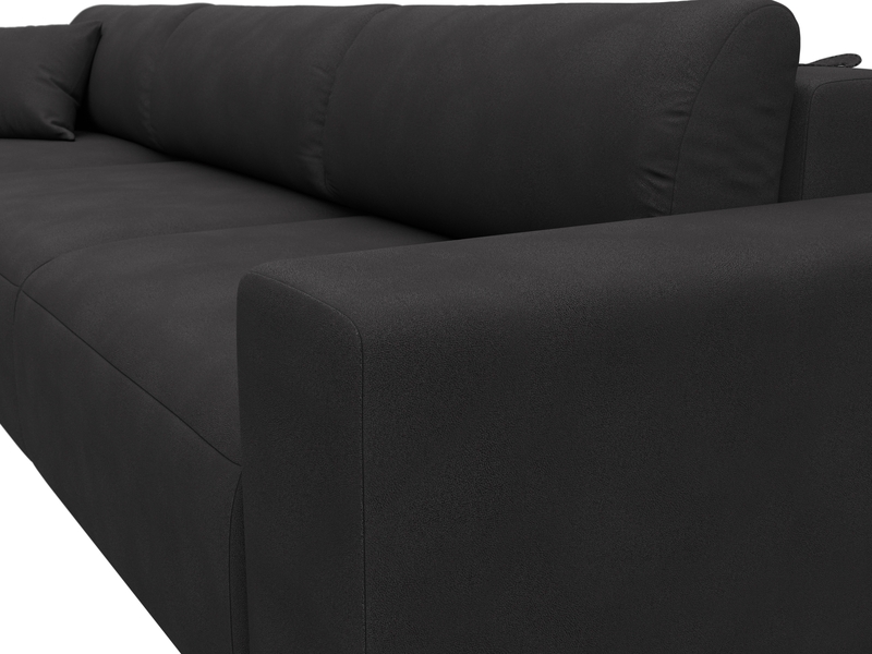 Диван угловой Лига-036 НПБ Классик Лонг левый угол, Замша, JOLY 08 коричневый