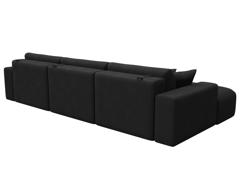 Диван угловой Лига-036 НПБ Классик Лонг левый угол, Замша, JOLY 08 коричневый