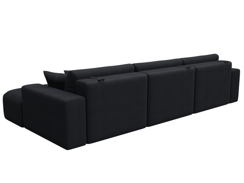 Диван угловой Лига-036 НПБ Классик Лонг правый угол, Замша, JOLY 16 темно-серый