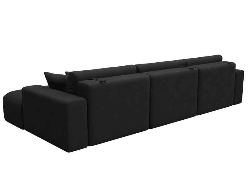 Диван угловой Лига-036 НПБ Классик Лонг правый угол, Замша, JOLY 08 коричневый