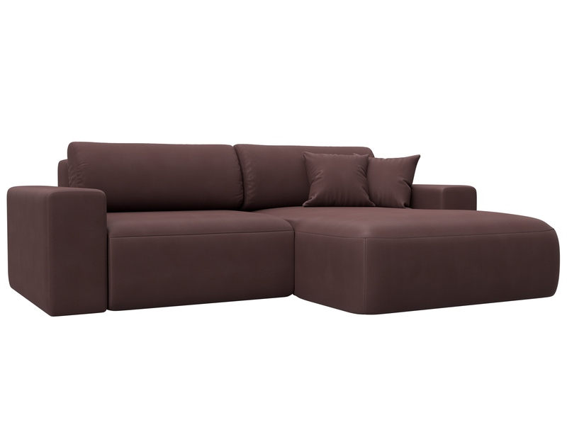 Диван угловой Лига-036 НПБ Классик правый угол, Замша, JOLY 09 бордовый