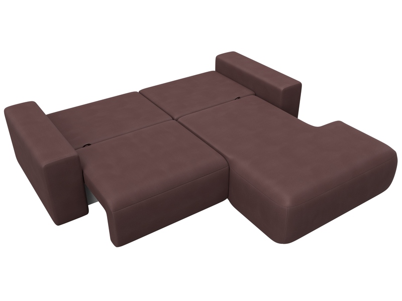 Диван угловой Лига-036 НПБ Классик правый угол, Замша, JOLY 09 бордовый