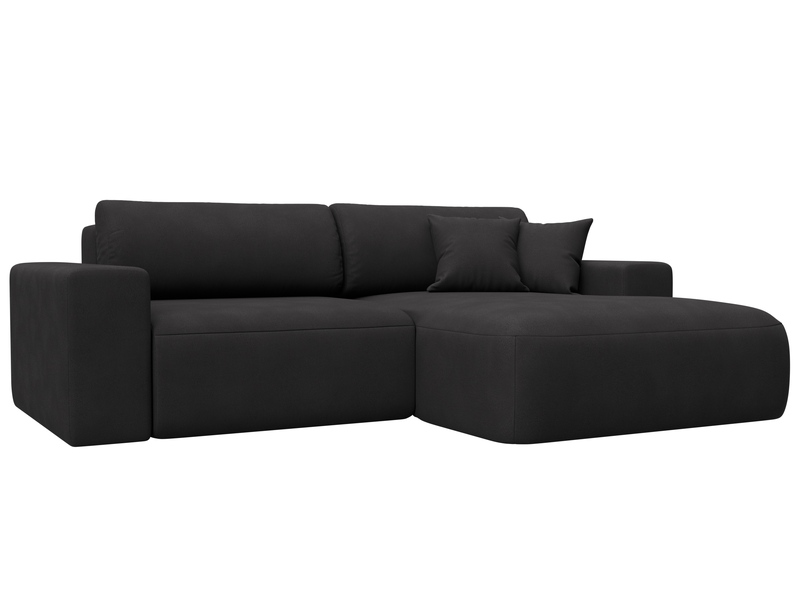 Диван угловой Лига-036 НПБ Классик правый угол, Замша, JOLY 08 коричневый