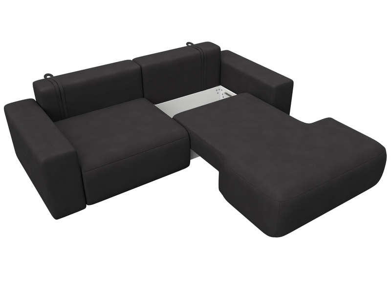 Диван угловой Лига-036 НПБ Классик правый угол, Замша, JOLY 08 коричневый