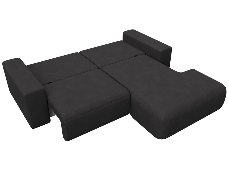 Диван угловой Лига-036 НПБ Классик правый угол, Замша, JOLY 08 коричневый