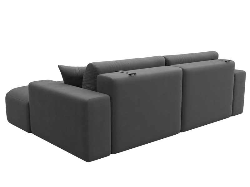 Диван угловой Лига-036 НПБ Классик правый угол, Замша, JOLY 13 серый