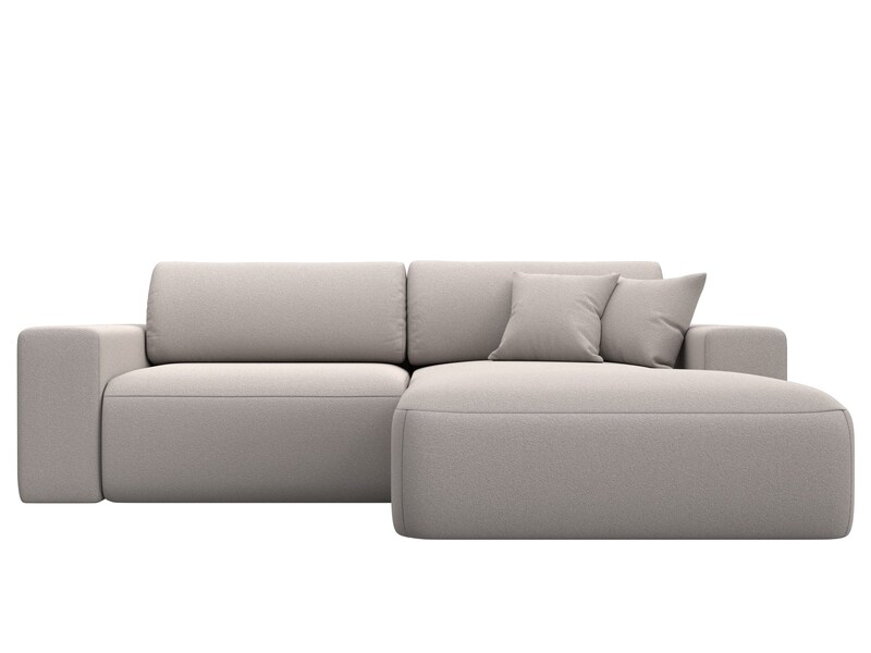 Диван угловой Лига-036 НПБ Классик правый угол, Замша, JOLY 05 бежевый