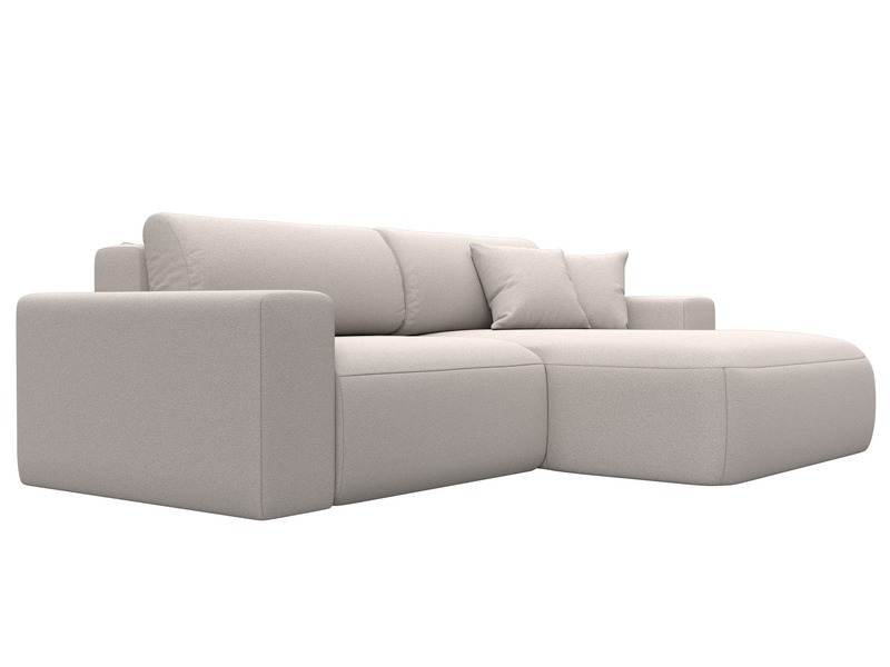 Диван угловой Лига-036 НПБ Классик правый угол, Замша, JOLY 05 бежевый