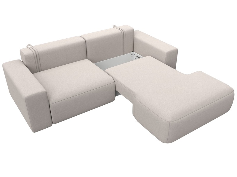 Диван угловой Лига-036 НПБ Классик правый угол, Замша, JOLY 05 бежевый