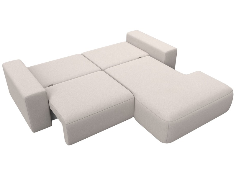 Диван угловой Лига-036 НПБ Классик правый угол, Замша, JOLY 05 бежевый