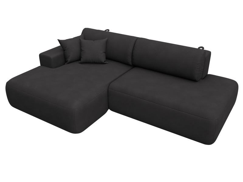 Диван угловой Лига-036 НПБ Модерн левый угол, Замша, JOLY 08 коричневый