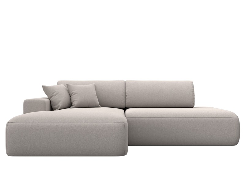 Диван угловой Лига-036 НПБ Модерн левый угол, Замша, JOLY 05 бежевый