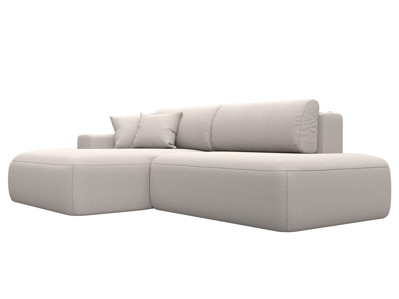 Диван угловой Лига-036 НПБ Модерн левый угол, Замша, JOLY 05 бежевый