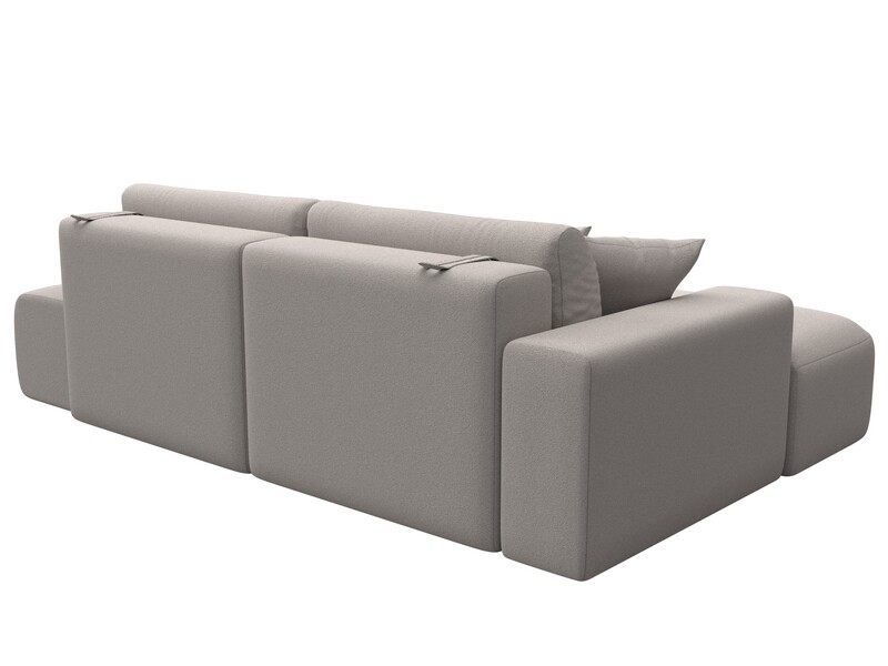 Диван угловой Лига-036 НПБ Модерн левый угол, Замша, JOLY 05 бежевый