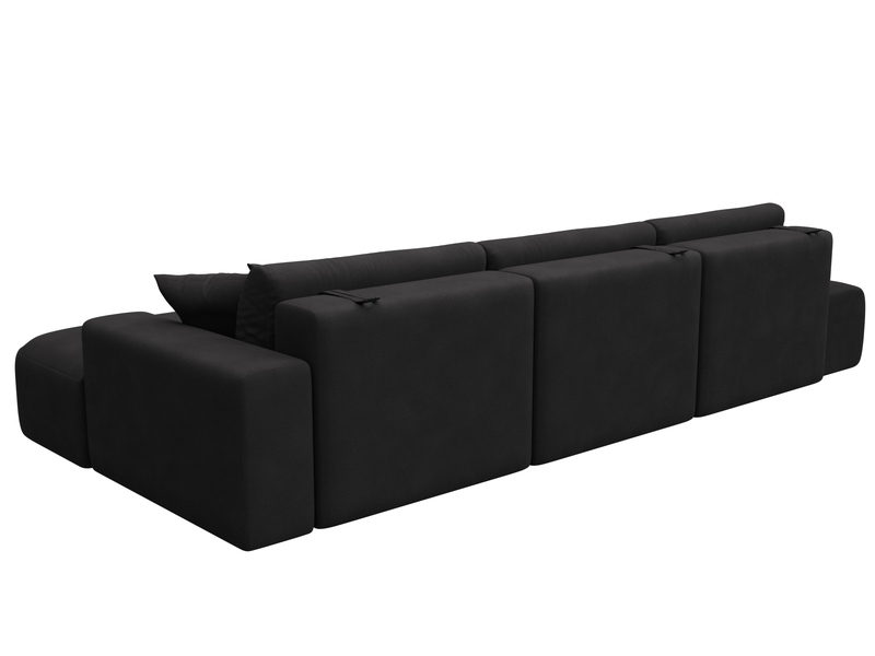 Диван угловой Лига-036 НПБ Модерн Лонг правый угол, Замша, JOLY 08 коричневый