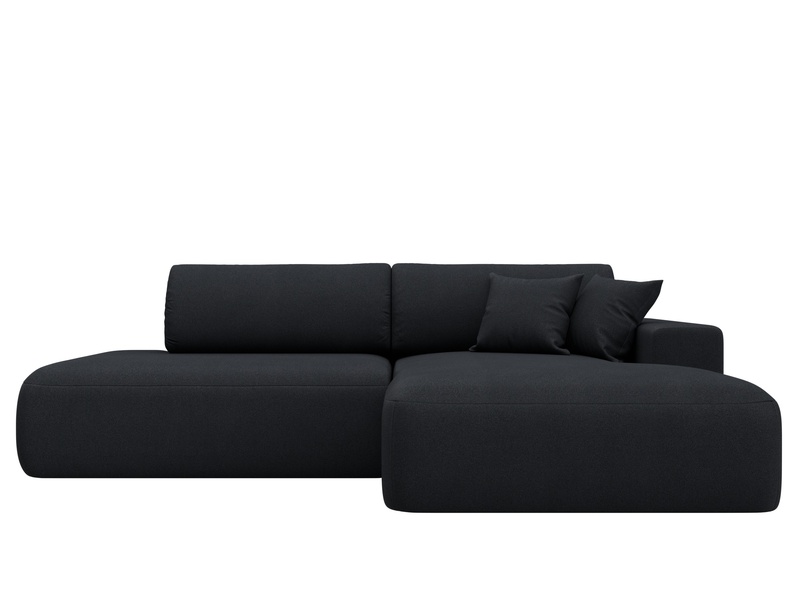 Диван угловой Лига-036 НПБ Модерн правый угол, Замша, JOLY 16 темно-серый