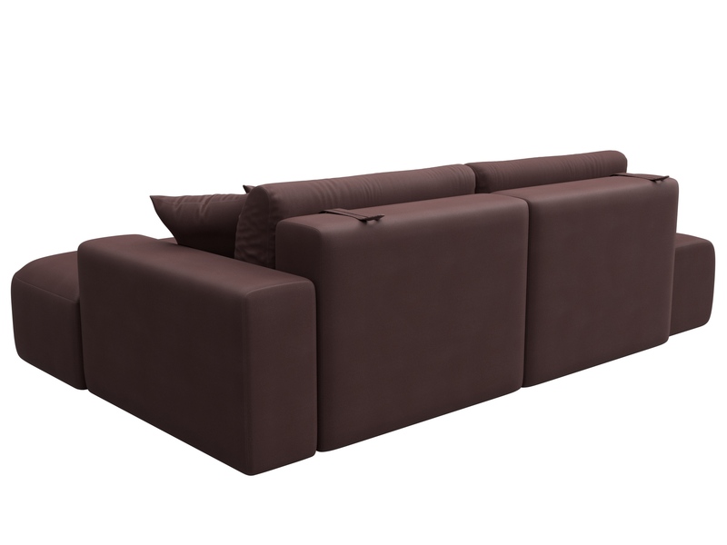 Диван угловой Лига-036 НПБ Модерн правый угол, Замша, JOLY 09 бордовый