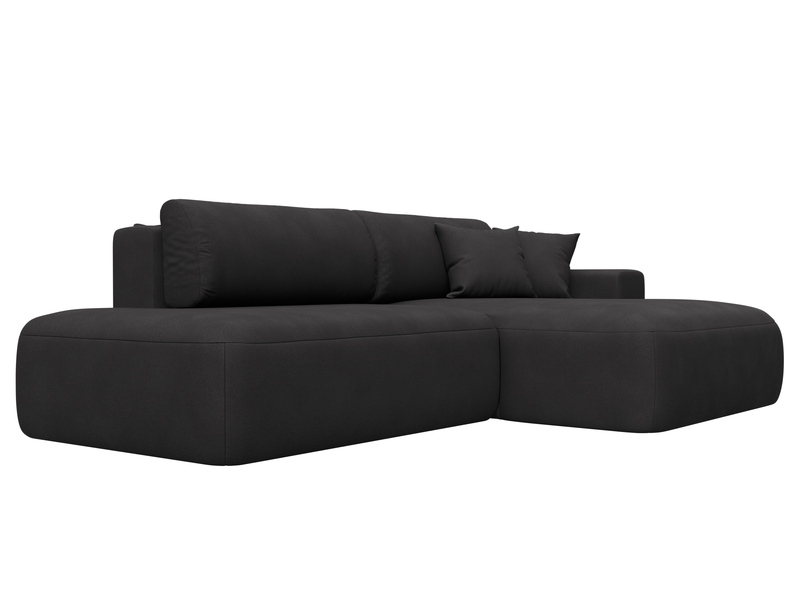 Диван угловой Лига-036 НПБ Модерн правый угол, Замша, JOLY 08 коричневый