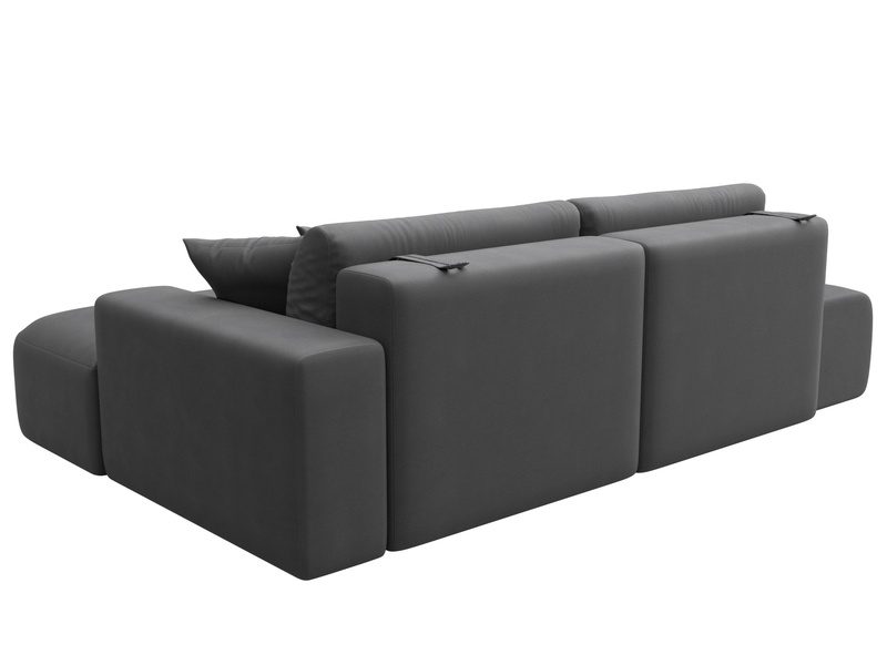 Диван угловой Лига-036 НПБ Модерн правый угол, Замша, JOLY 13 серый