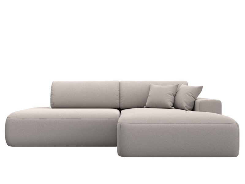 Диван угловой Лига-036 НПБ Модерн правый угол, Замша, JOLY 05 бежевый