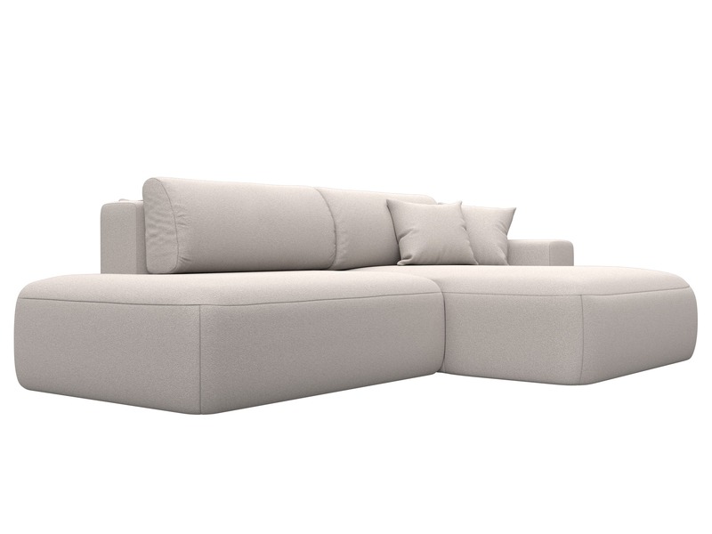 Диван угловой Лига-036 НПБ Модерн правый угол, Замша, JOLY 05 бежевый