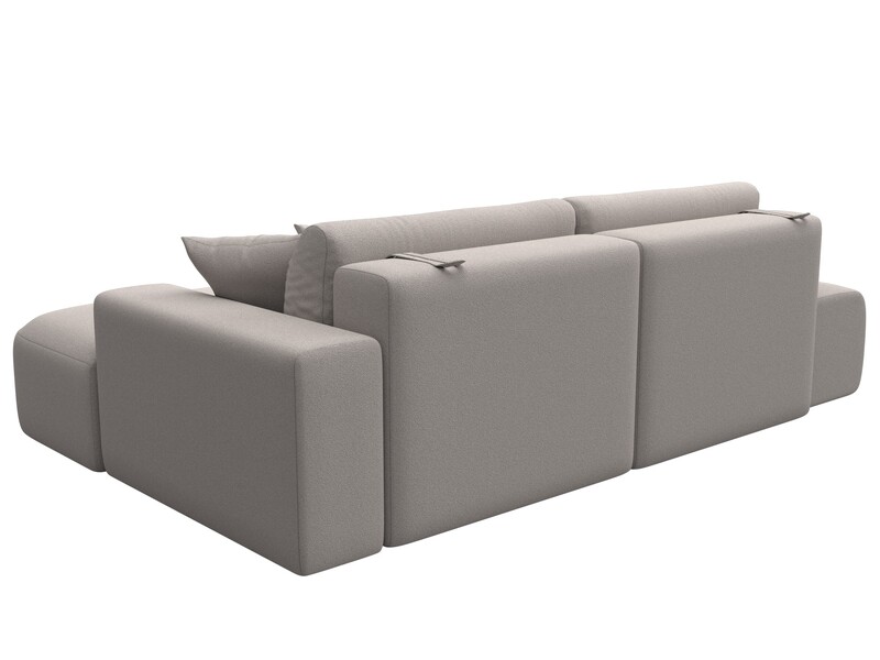 Диван угловой Лига-036 НПБ Модерн правый угол, Замша, JOLY 05 бежевый