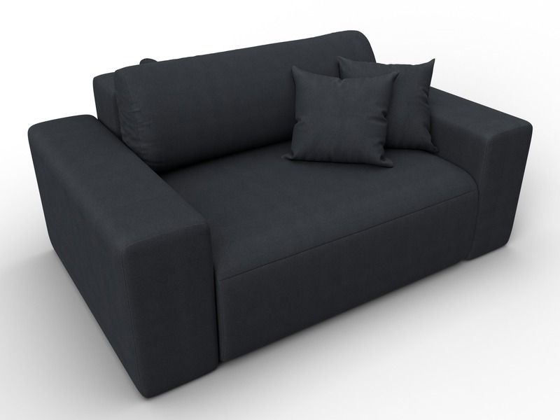 Кресло Лига-036 НПБ, Замша, JOLY 16 темно-серый